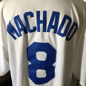 Manny Machado majestic Dodgers jersey